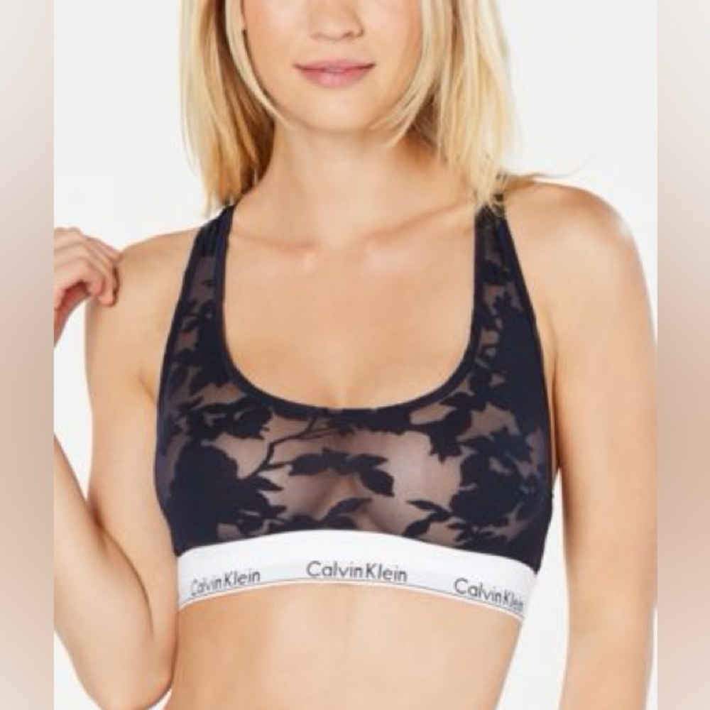 Calvin Klein Women's Modern Printed Unlined Bralette
